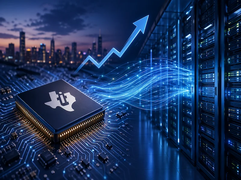 AI demand reaches analog chips as Texas Instruments raises forecast