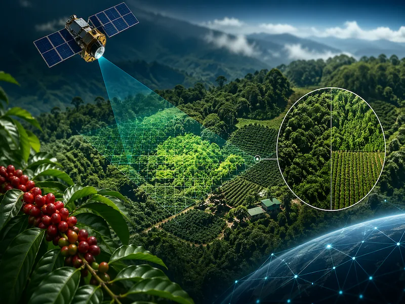 Coffee firms use AI and satellites to map supply-chain deforestation