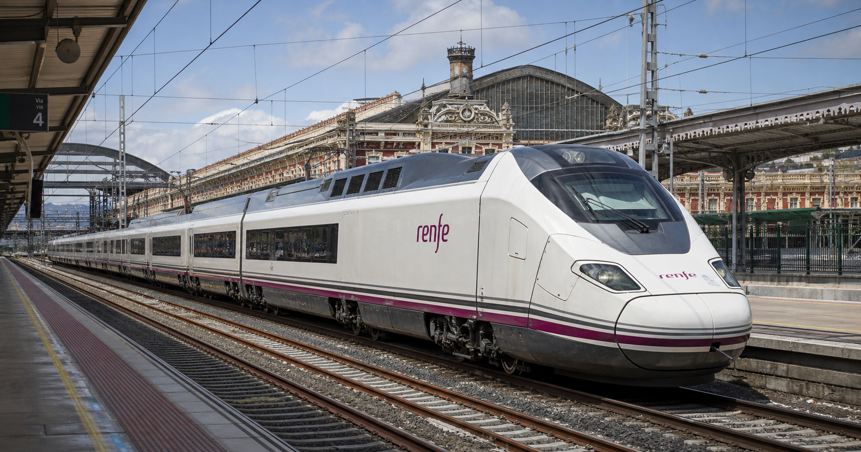 RENFE-Operadora subject-specific editorial image.