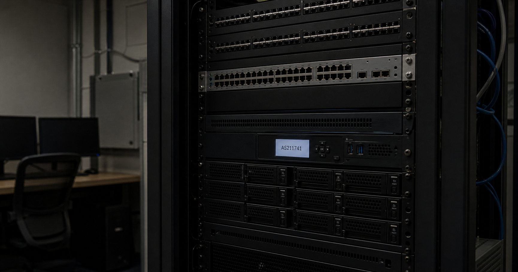 Dormant network infrastructure representing AS211741 awaiting activation.