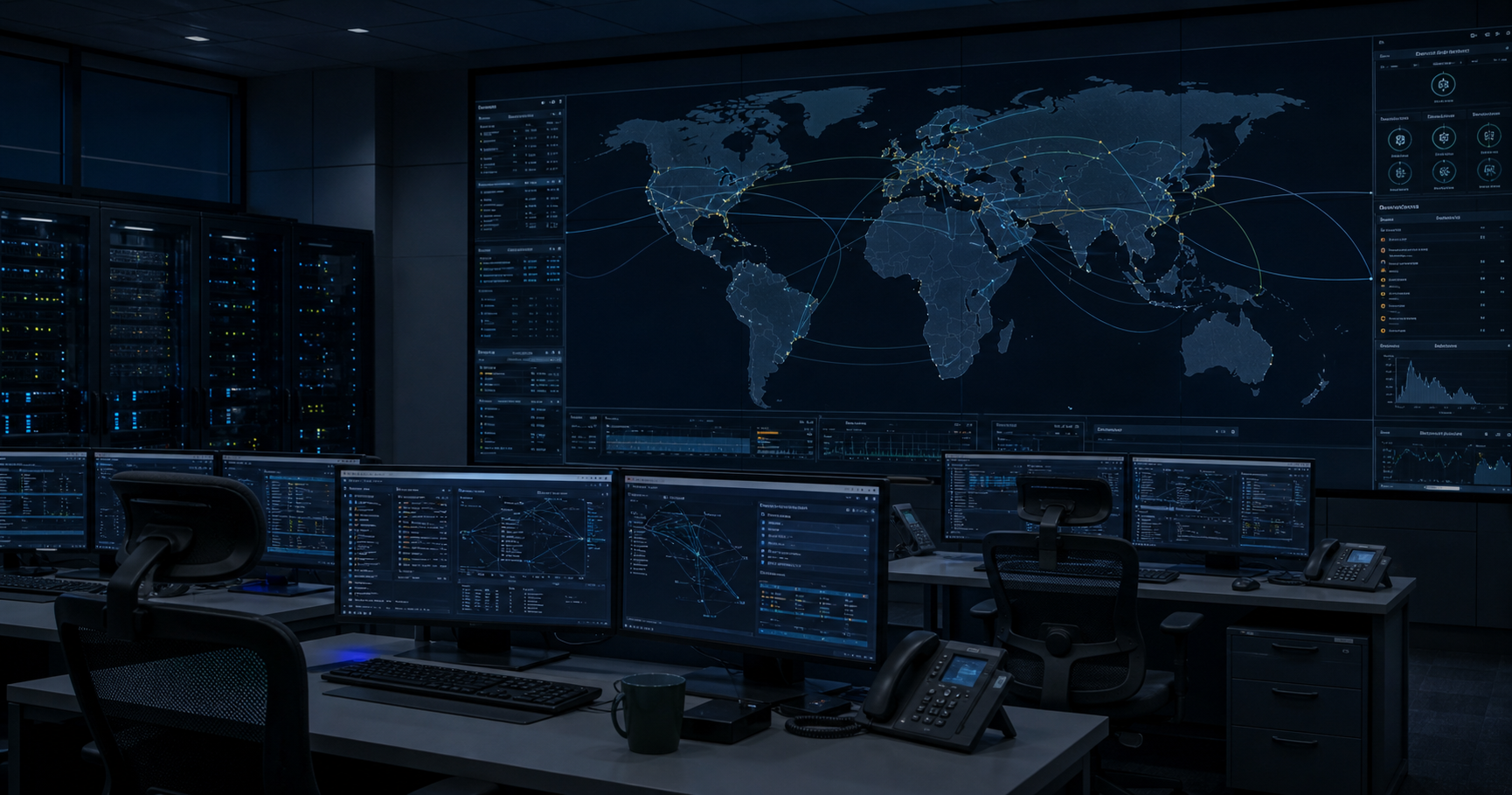 A contrast between an active global routing network and a dormant AS211667 console.