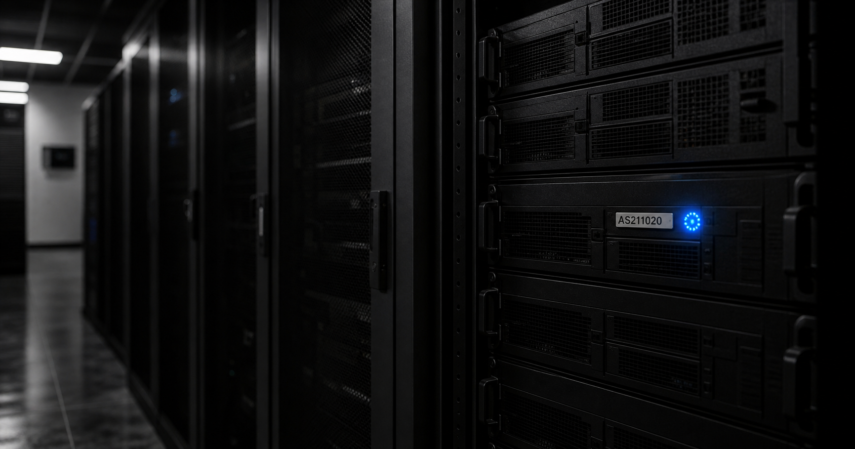 Abstract illustration of a dormant network node with a registry entry glowing in a dark, technical background.