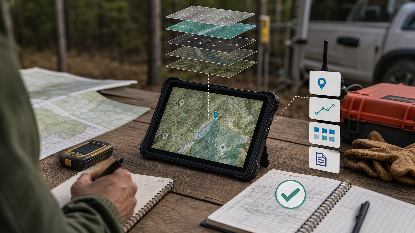 Avenza Software Inc. wird an der akzeptierten Offline-Feldkarte gemessen