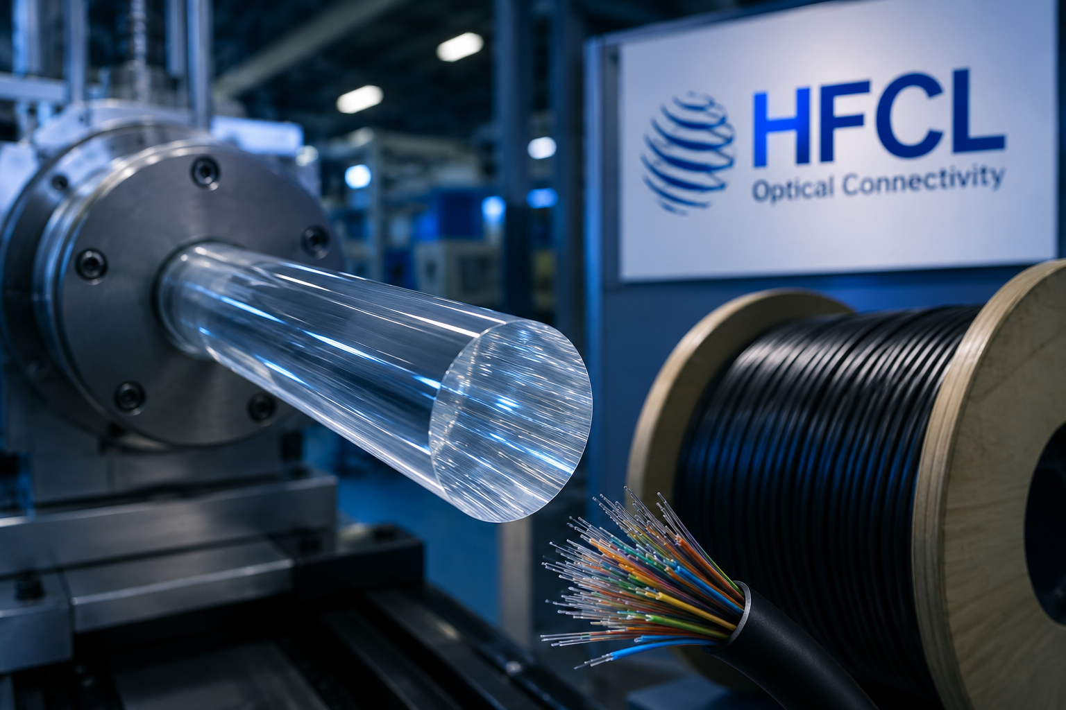 HFCL、ファイバープリフォーム工場の設立を計画