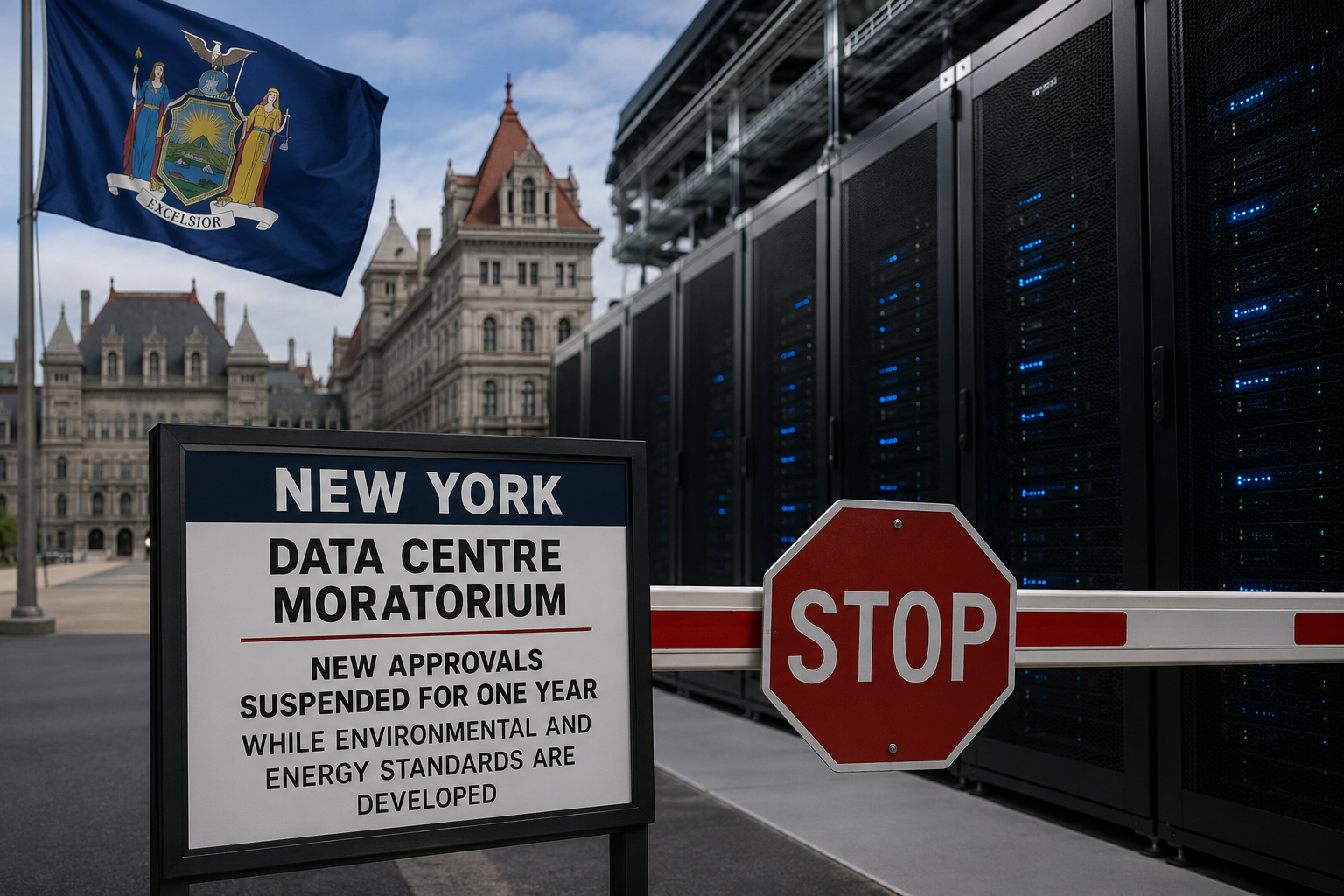 New York verhängt erstes US-Moratorium für Rechenzentren