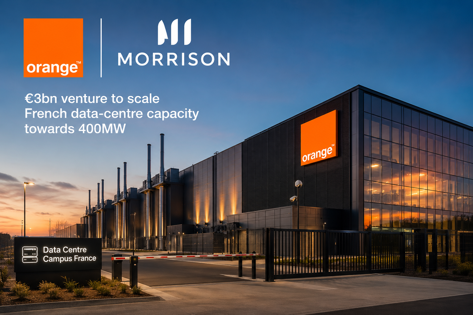 Orange と Morrison、30億ユーロのフランスデータセンター合弁事業を計画