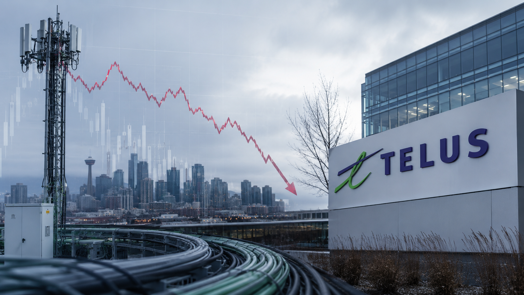 TELUS cuts dividend 55% as digital unit loses value