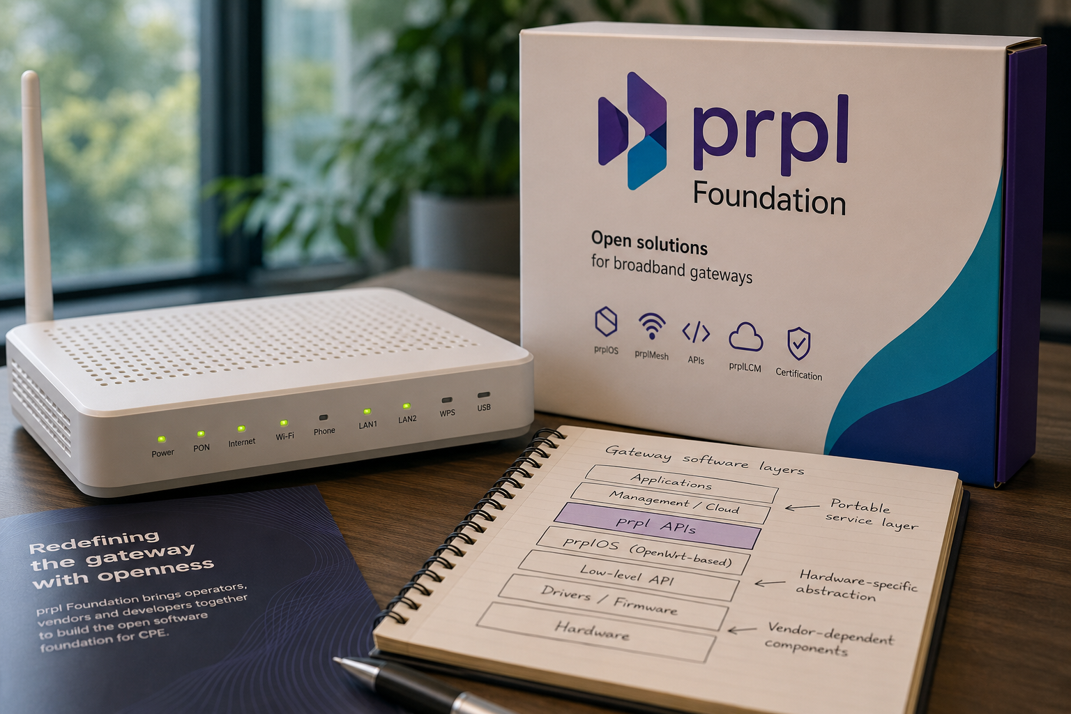 مؤسسة prpl والحدود القصوى لبوابة النطاق العريض المفتوحة