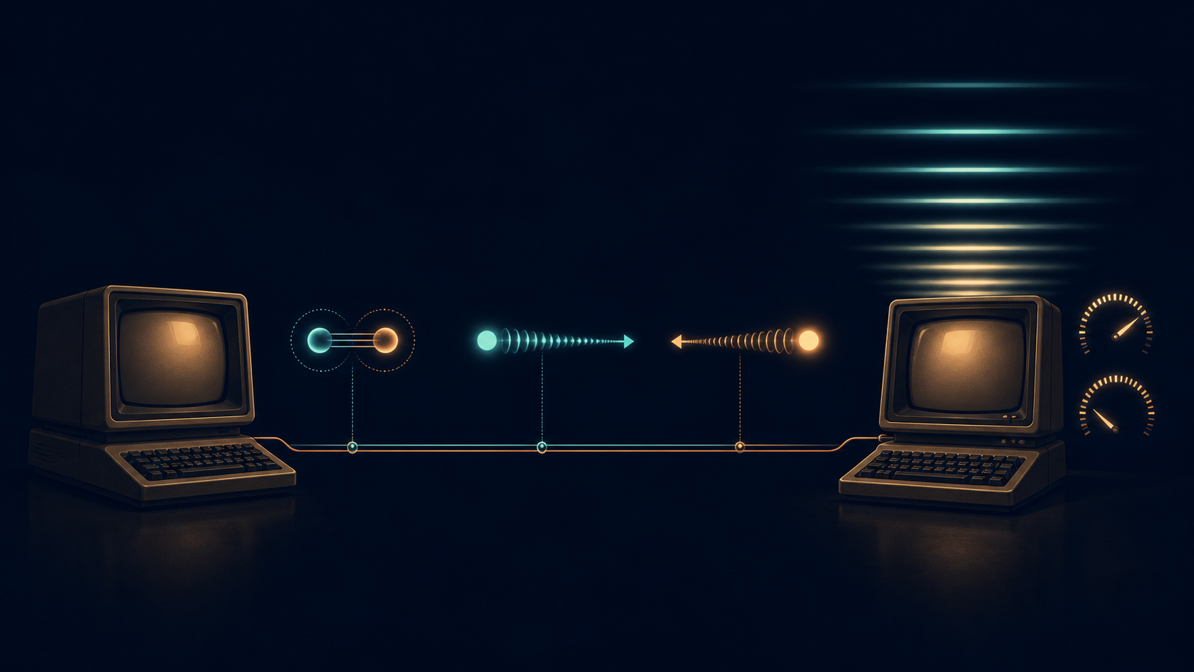 Abrir registro de La velocidad era una pista de pantalla, no el enlace: el límite Telnet del RFC 1079