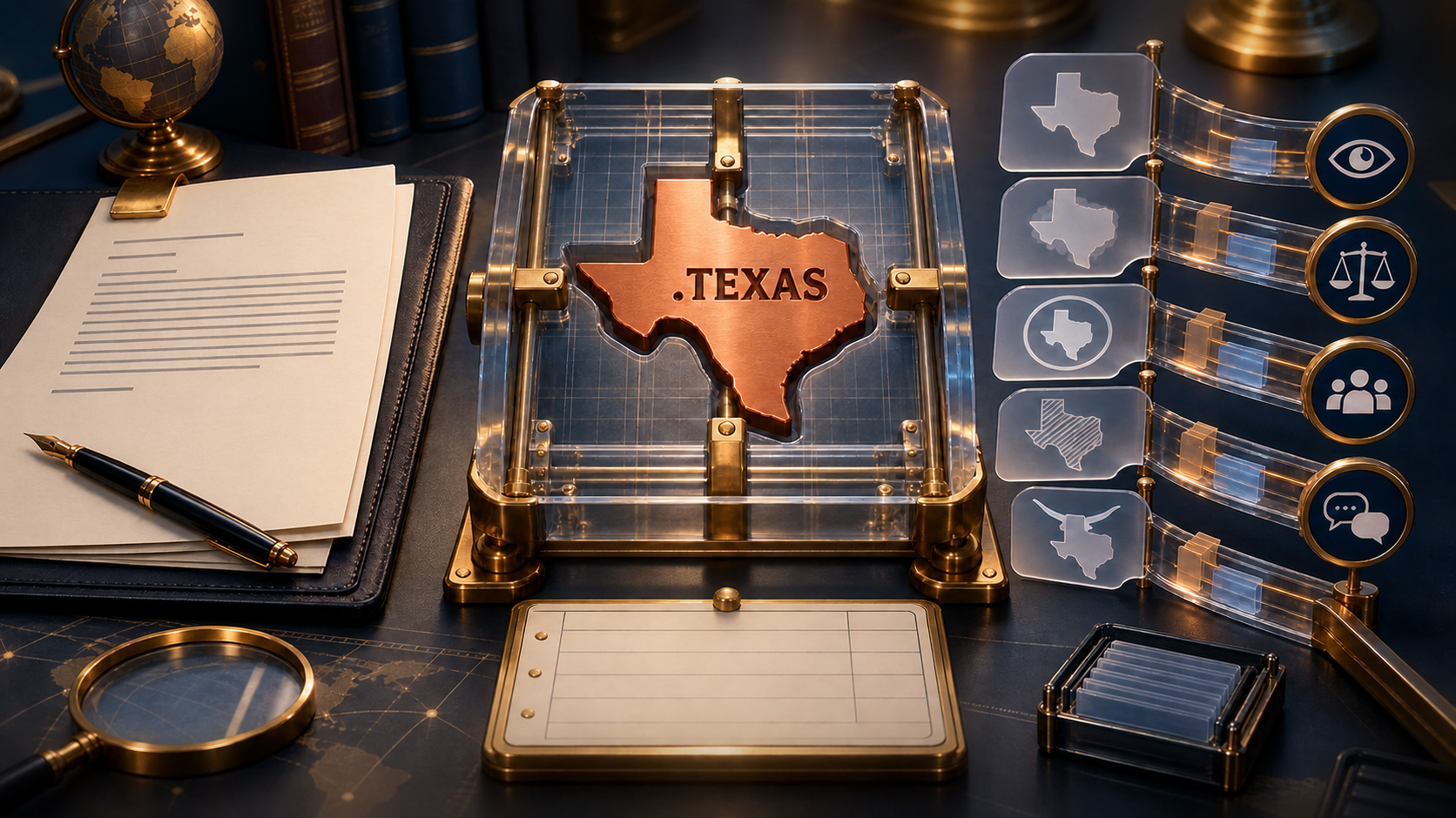 Pour .TEXAS, le consentement porte sur la correspondance exacte ; la lettre ajoute « tout dérivé »