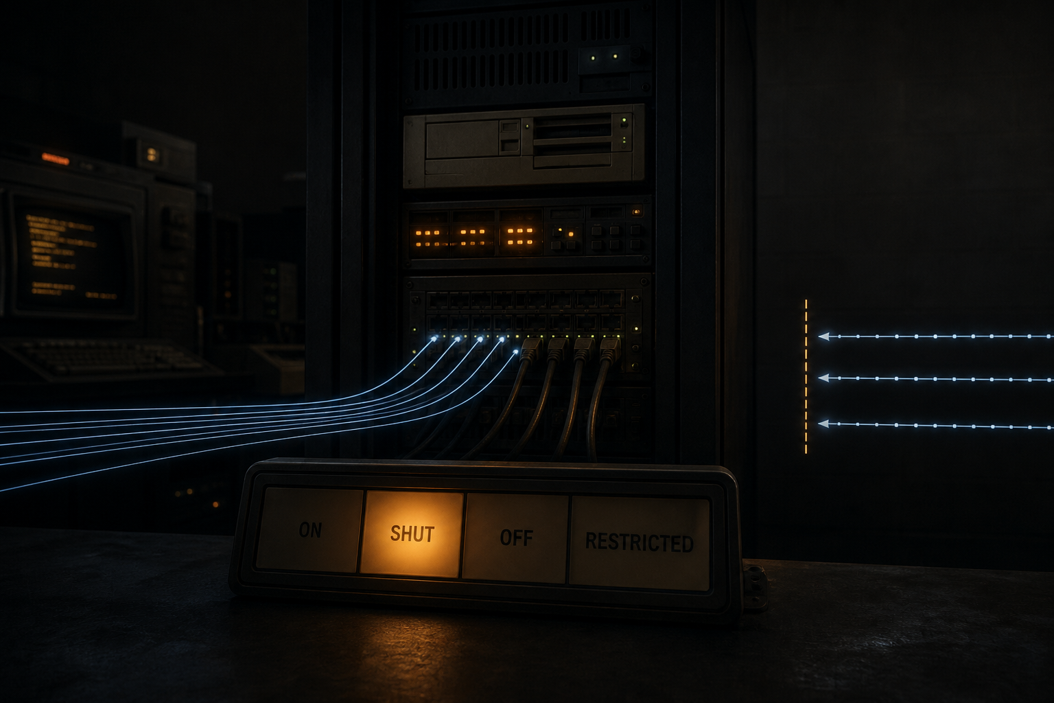 Datensatz SHUT war kein abgeschalteter Knoten: RFC 1289 hielt bestehende Links offen öffnen