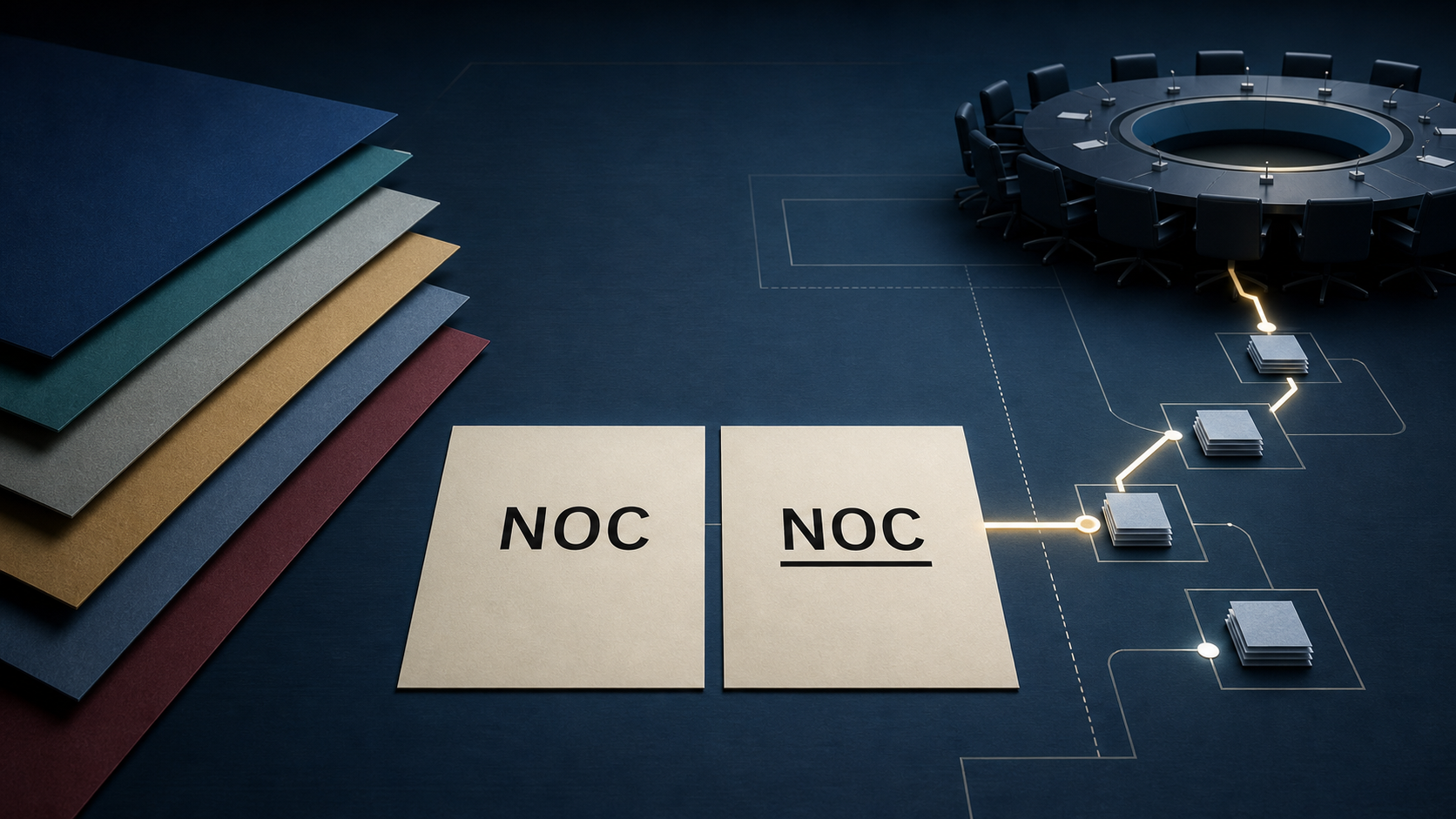 Na UIT, NOC tem dois sentidos. Um sublinhado identifica a proposta