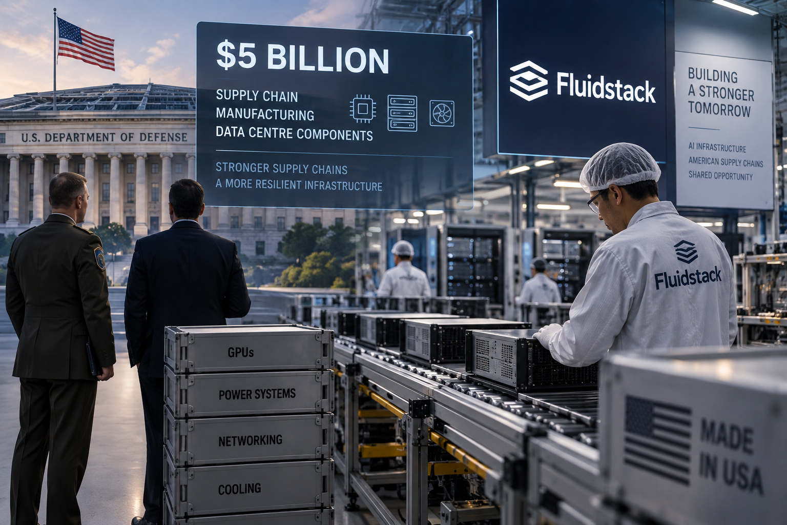El Pentágono sopesa un préstamo de 5.000 millones de dólares a Fluidstack, según WSJ