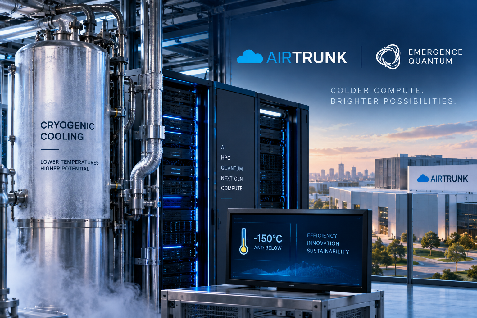AirTrunk estuda resfriamento criogênico para data centers