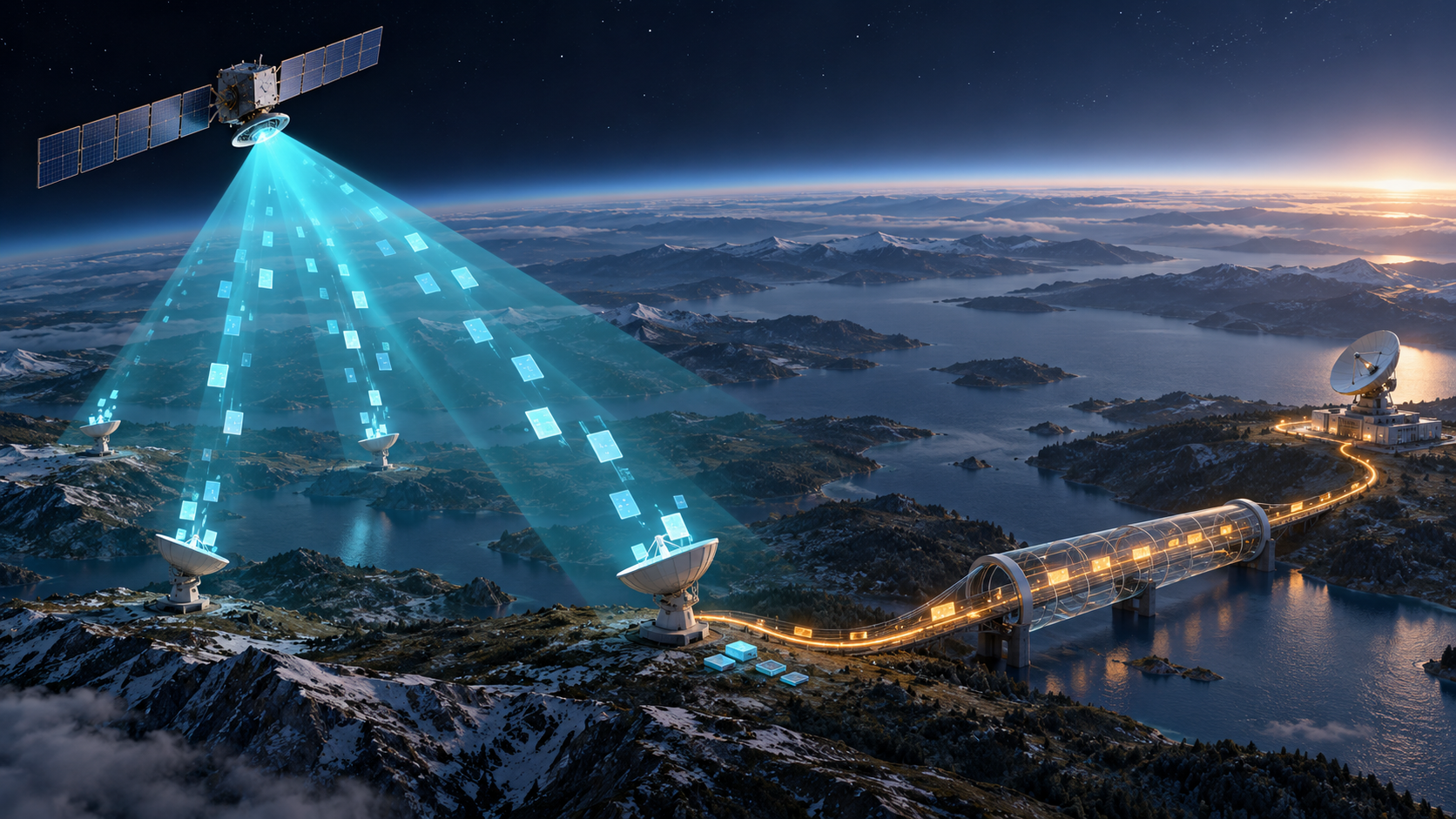 Abrir registro de O satélite transmitia em um só sentido. A camada de enlace precisava parecer bidirecional: RFC 3077