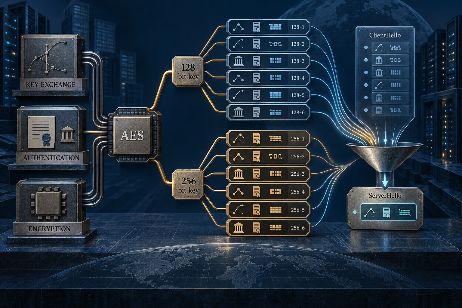 Open AES Entered TLS as Twelve Choices, Not One: RFC 3268 record