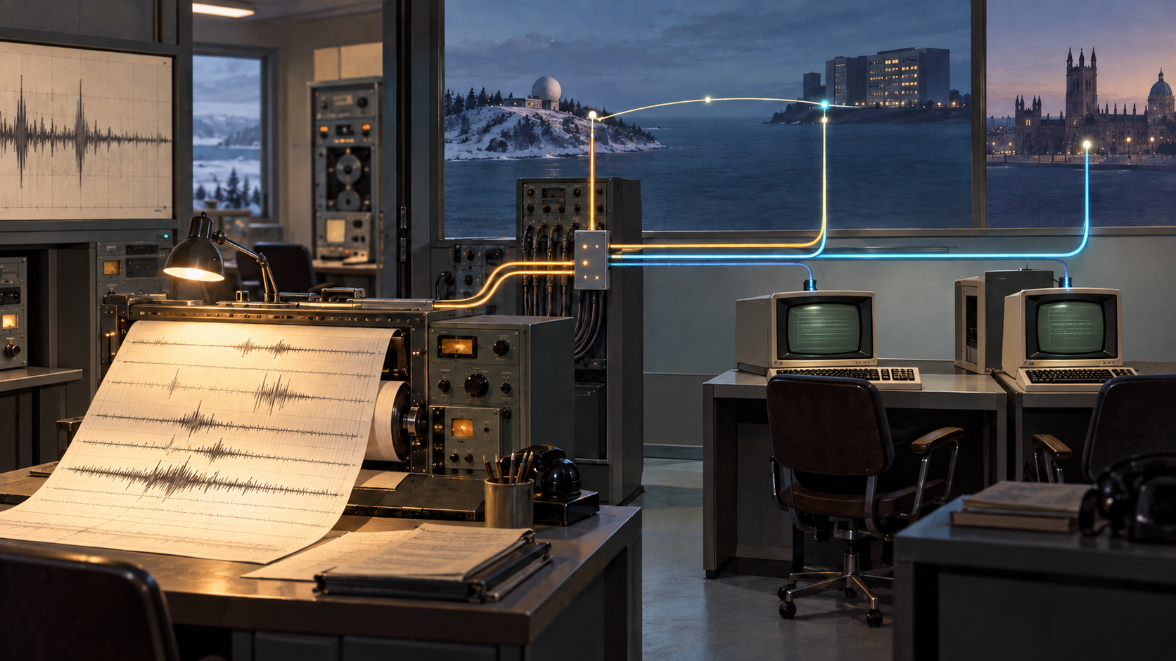 Open NORSAR Kept 2.4 kbit/s for Seismic Data as ARPANET Arrived record