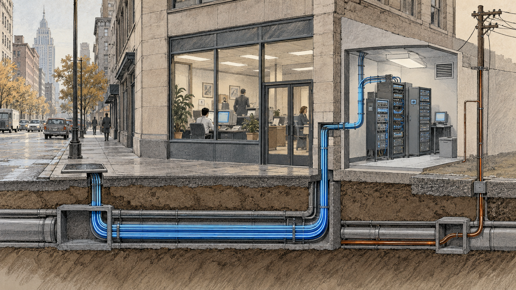 Ouvrir la fiche MFS a racheté UUNET pour faire passer l’accès Internet par sa fibre urbaine
