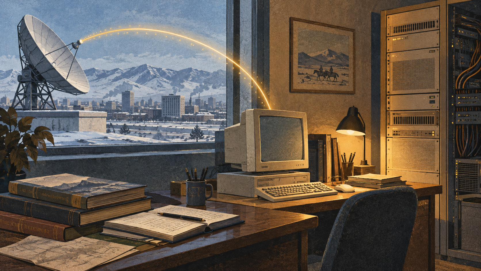 Open Dish Had a Lender; the Circuit Had a Sponsor: Mongolia’s Internet Bargain, 1996 record