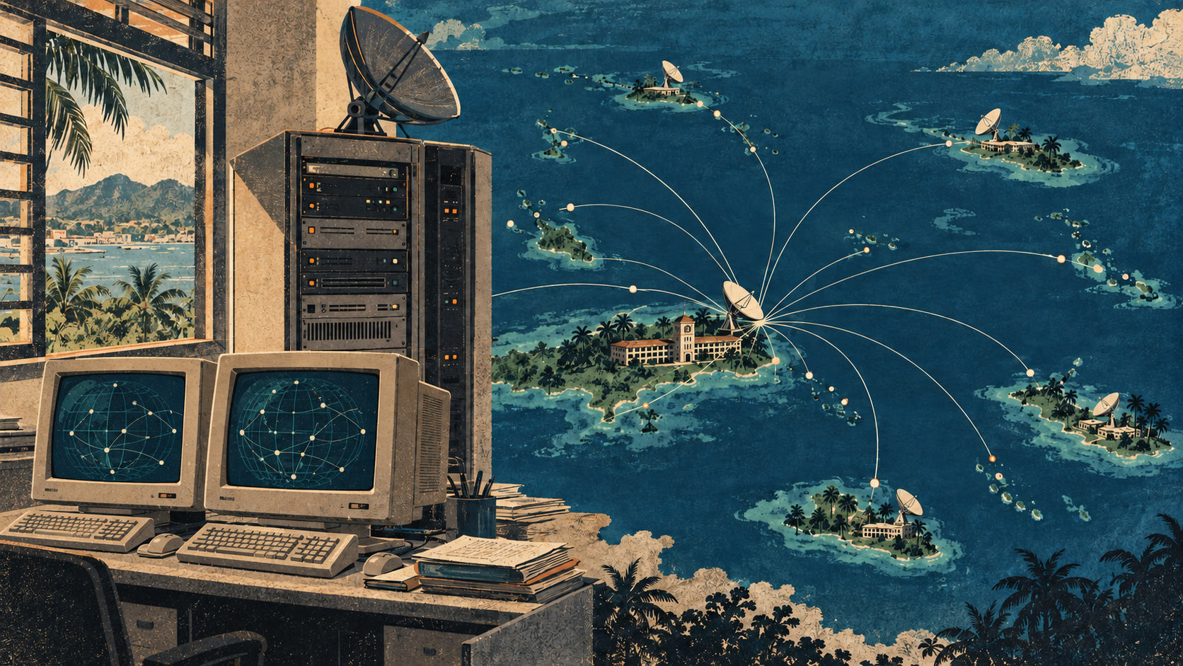 Open One Gateway in Suva, Many Permissions Across the Pacific: USPNet’s 1995 Internet Plan record