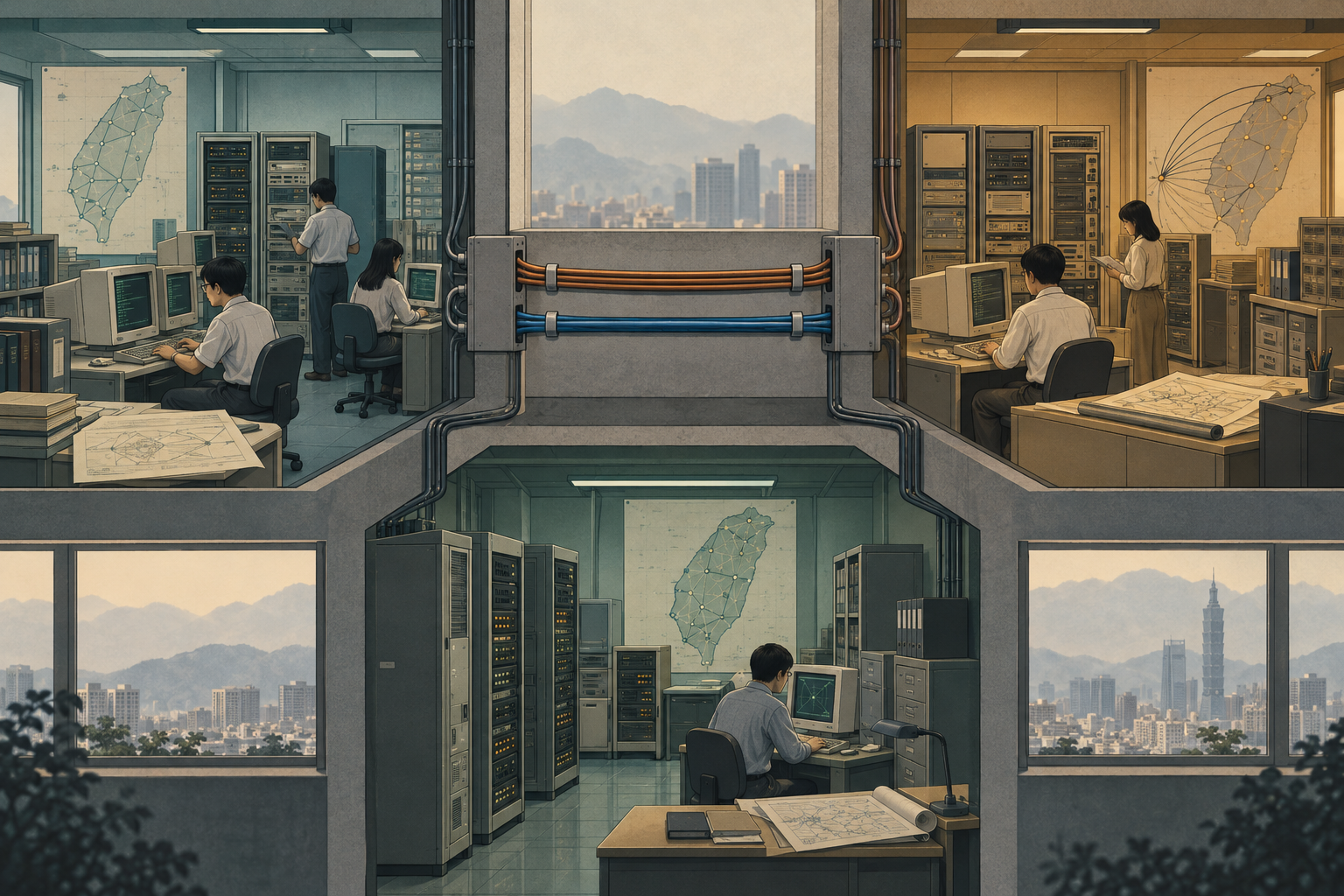 Open Two Links, Three Networks: Taiwan’s 1994 Internet Peerings record