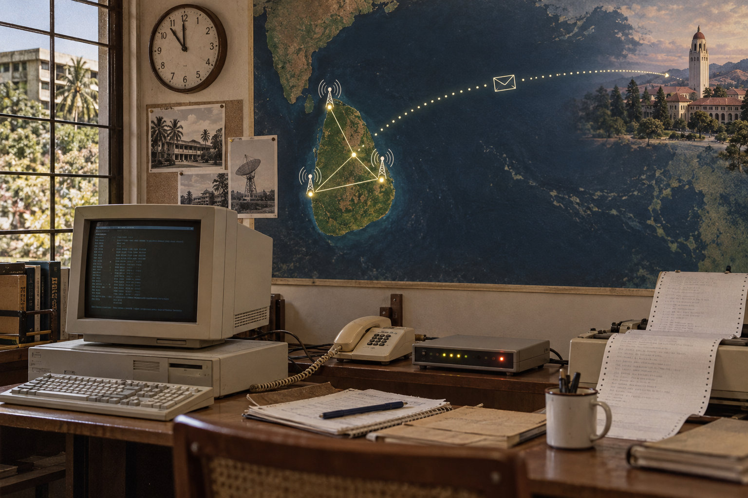 Open A Dollar a Minute, One Mail Run a Day: LEARN’s First Network in Sri Lanka record