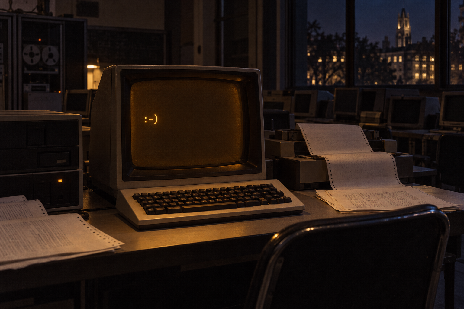 농담 표시에는 소프트웨어 업데이트가 필요 없었다: CMU, 1982 기록 열기
