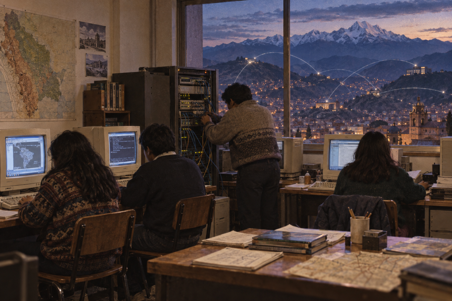 BolNET, 1999년까지 학술 네트워크 대학 전체에 연결됐다. 접근성은 여전히 열린 질문 기록 열기