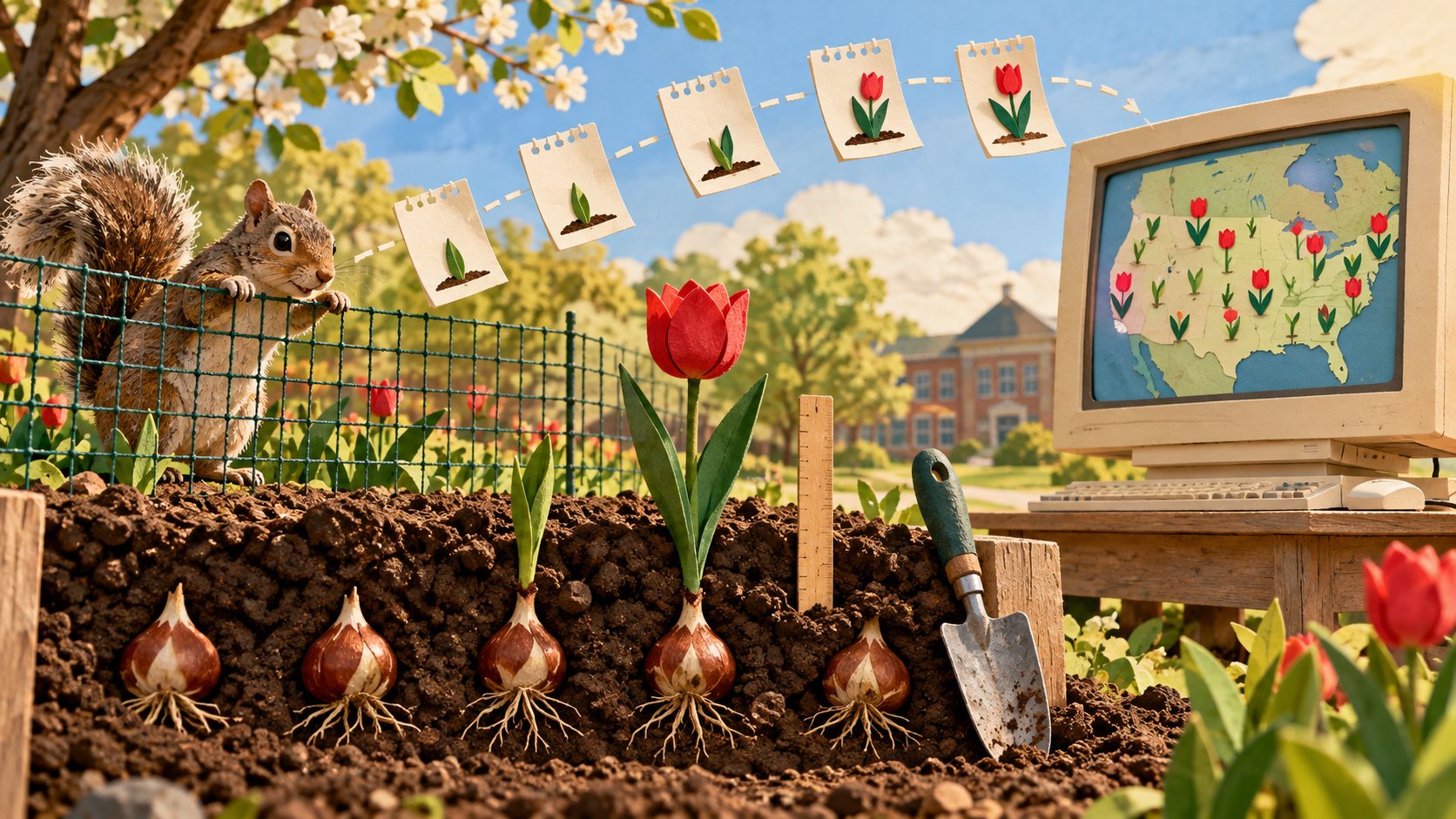 Abrir registro de El jardín tenía conexión a internet. Y un problema con las ardillas.