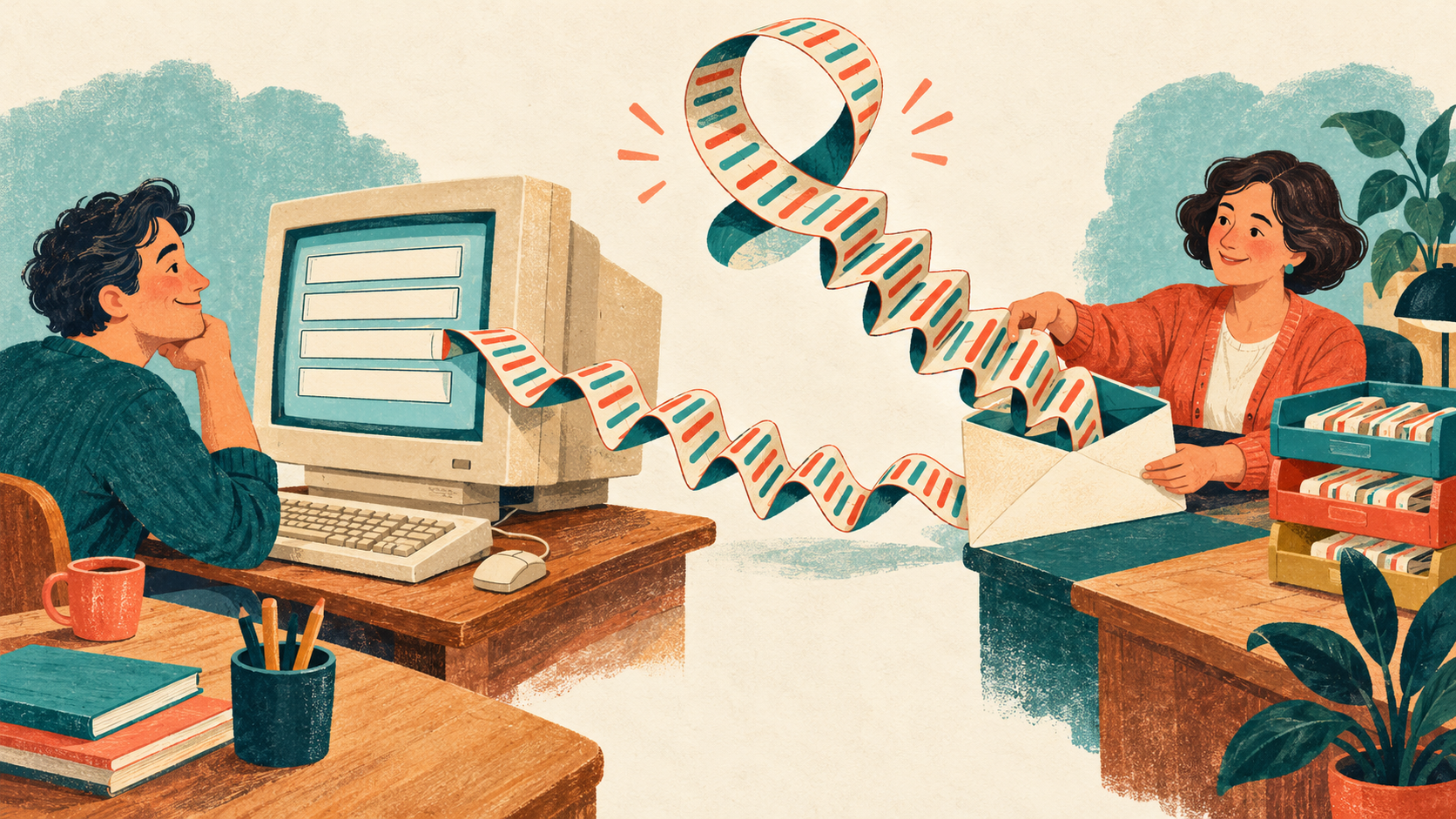 Datensatz Die DNA war lang. Das Eingabefeld hatte Feierabend. öffnen