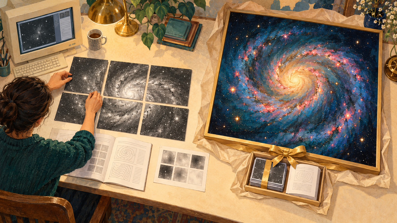 Datensatz Eine Galaxie samt Gebrauchsanweisung öffnen