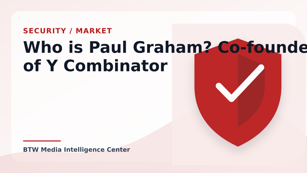 Subject-specific editorial image for Who is Paul Graham? Co-founder of Y Combinator, illustrating the BTW intelligence profile "Who is Paul Graham? Co-founder of Y Combinator".
