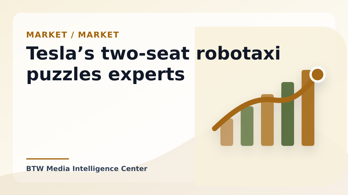 Tesla’s two-seat robotaxi puzzles experts