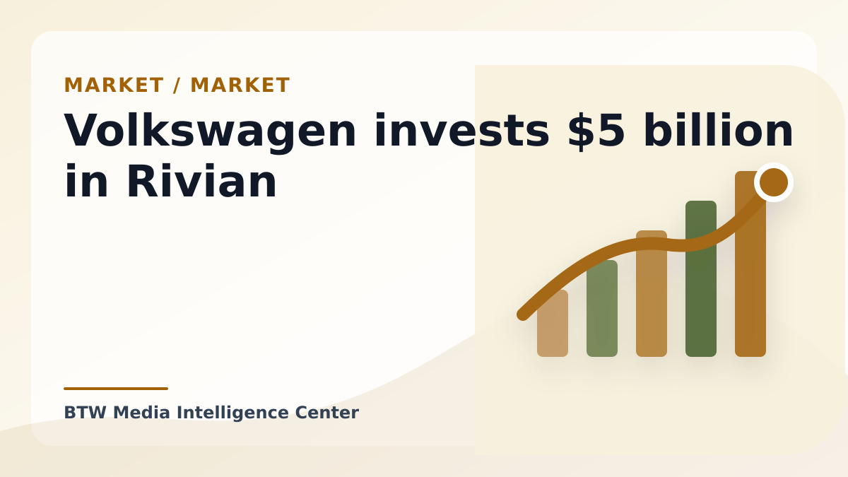 Volkswagen invests $5 billion in Rivian