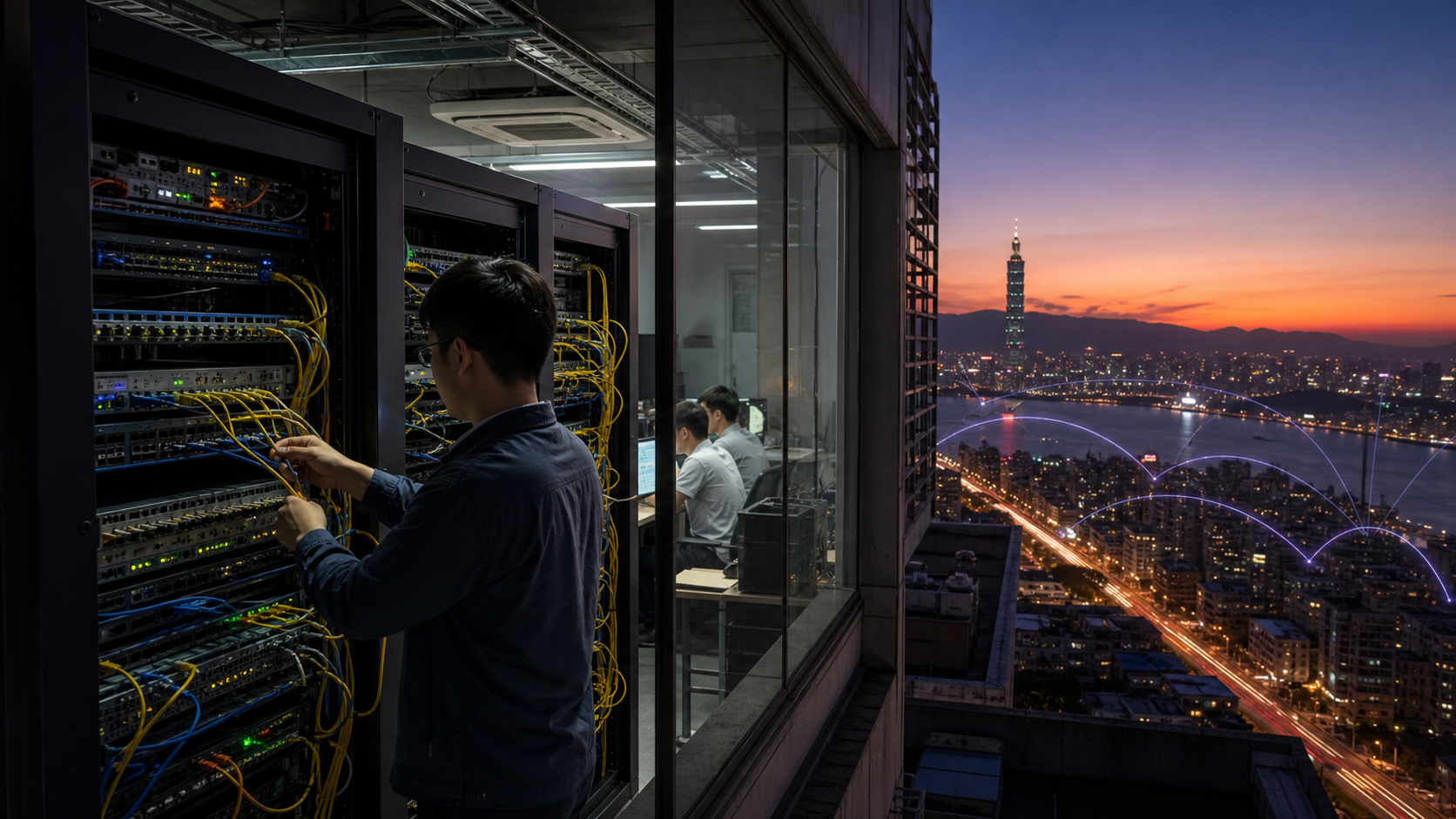 Editorial infrastructure image for Sky Digital Co.