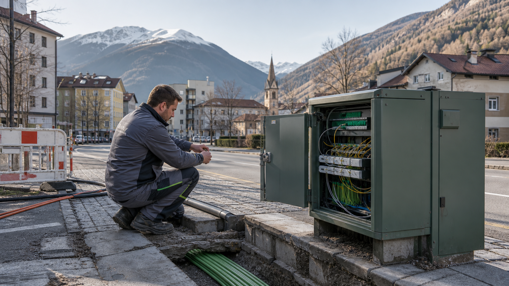 Stadtwerke Bruneck y la economía de las trincheras de la fibra cívica