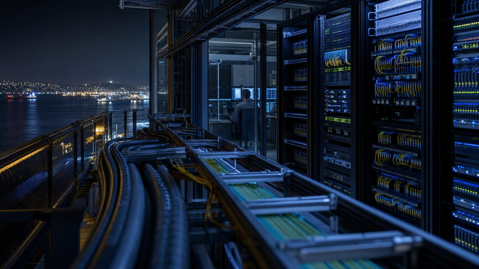 Editorial infrastructure image for TI Sparkle Greece