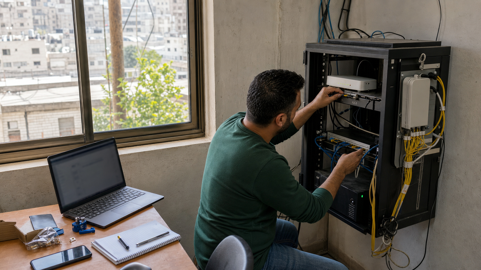 Editorial infrastructure image for Farah Net for Telecommunication Services LLC