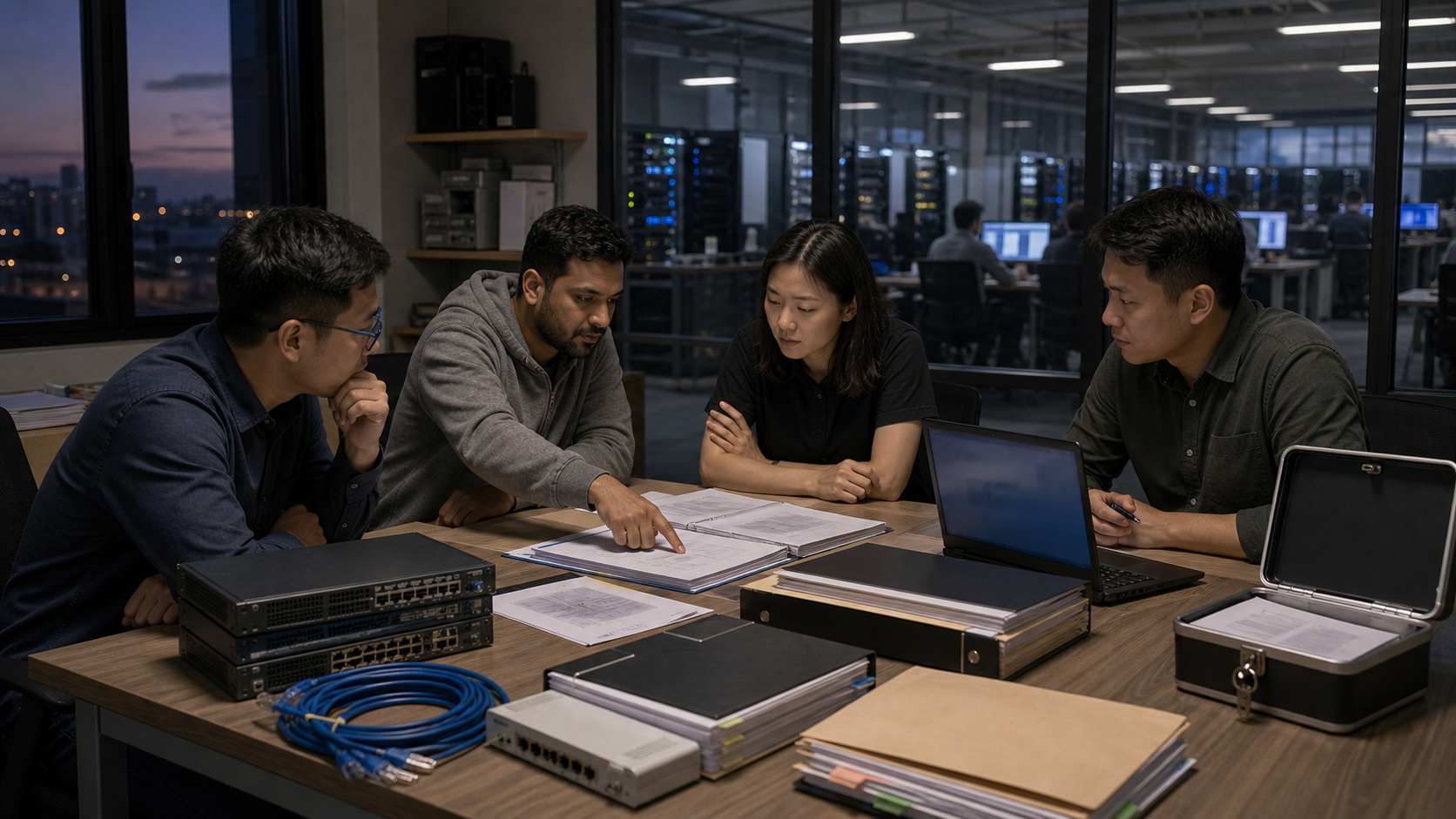 Editorial infrastructure image for APNIC
