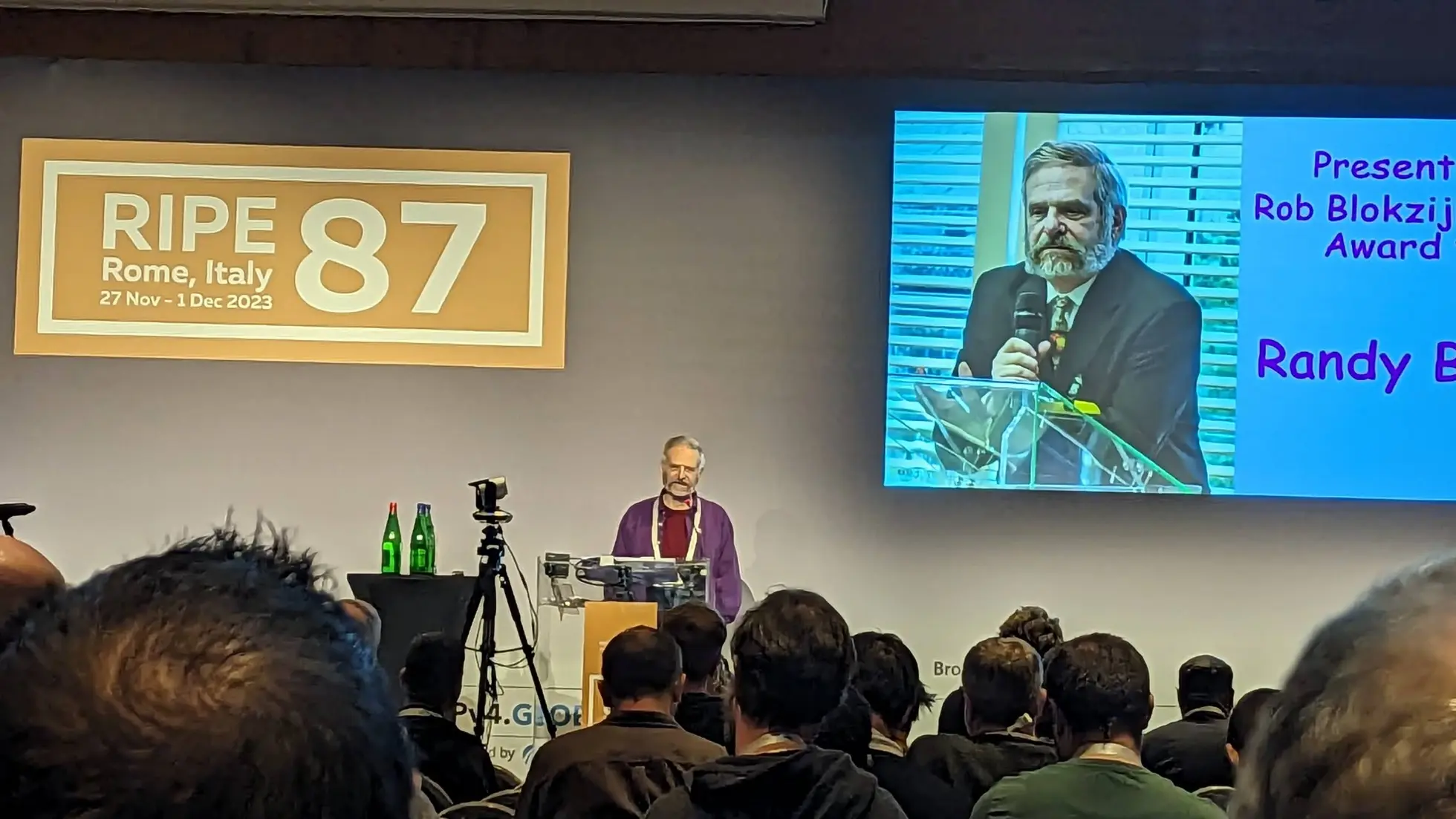 Randy Bush acceptance speech Rob Blokzijl Award RIPE 87.