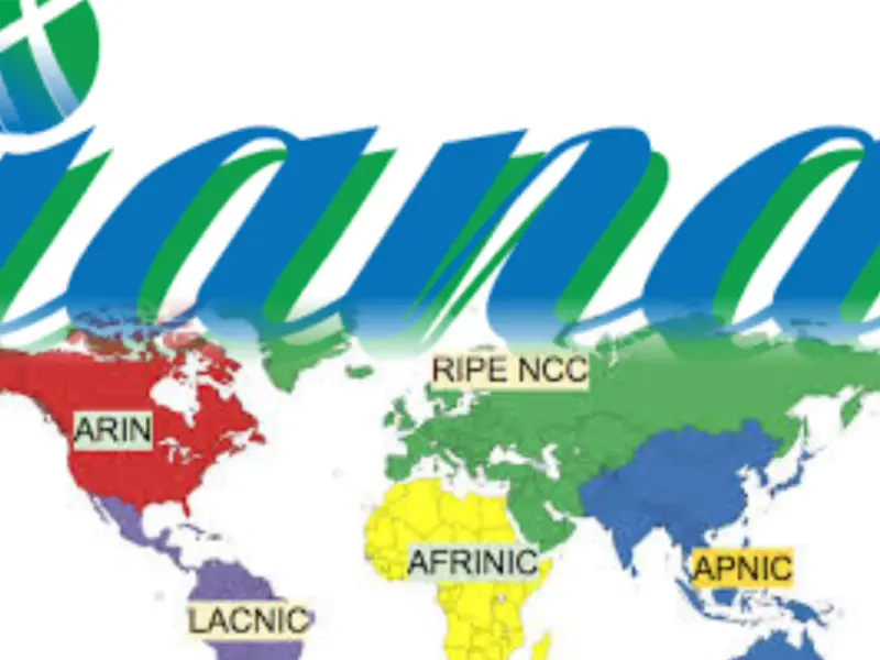 IANA regional Internet registries