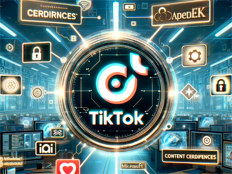 TikTok's initiative to label AI-generated content.