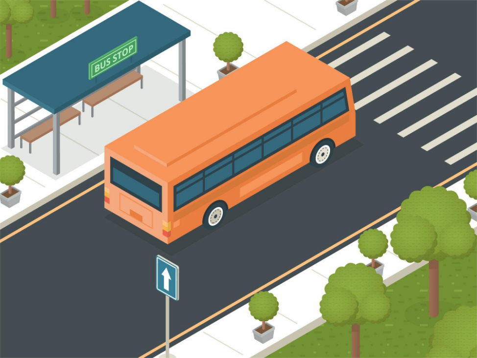 self-driving bus