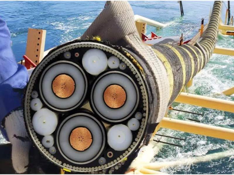 what are undersea cables made of
