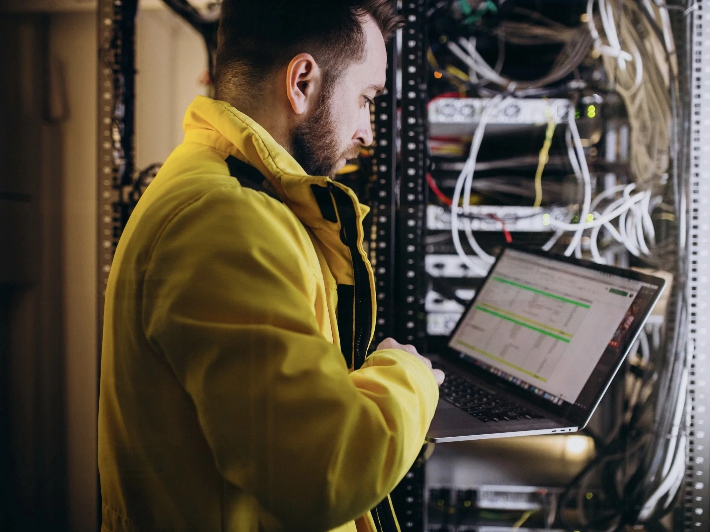 young-man-engineer-making-program-analyses