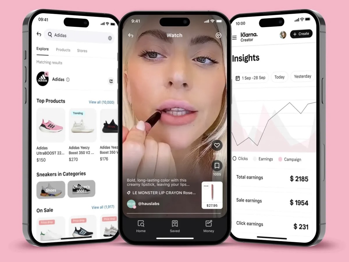 Klarna mobile plan app UI