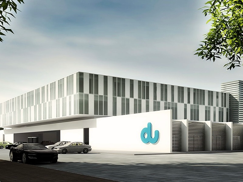 Stylized Du Data Centre Exterior