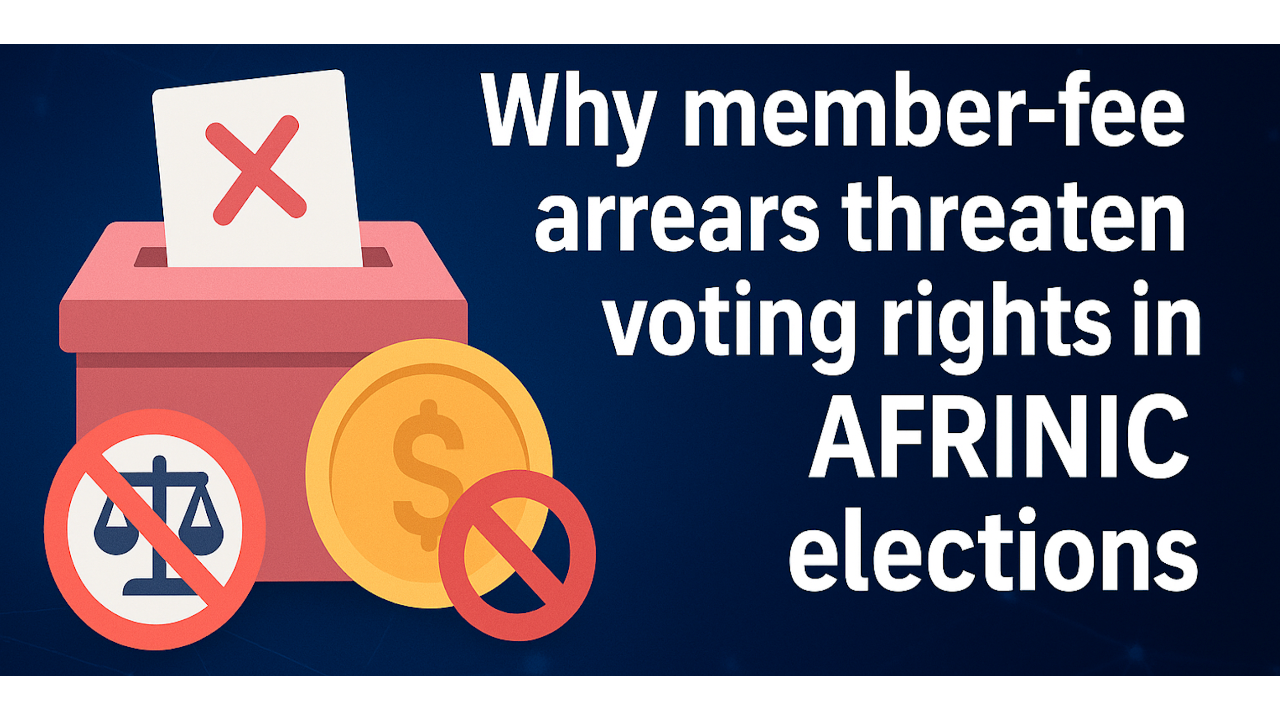 AFRINIC fee arrears-AFRINIC voting rights