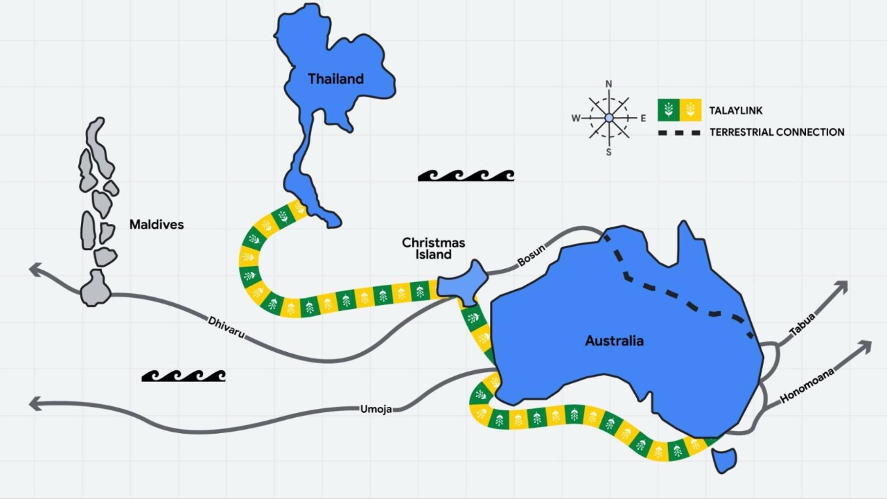Google announces new subsea cable linking Australia and Thailand