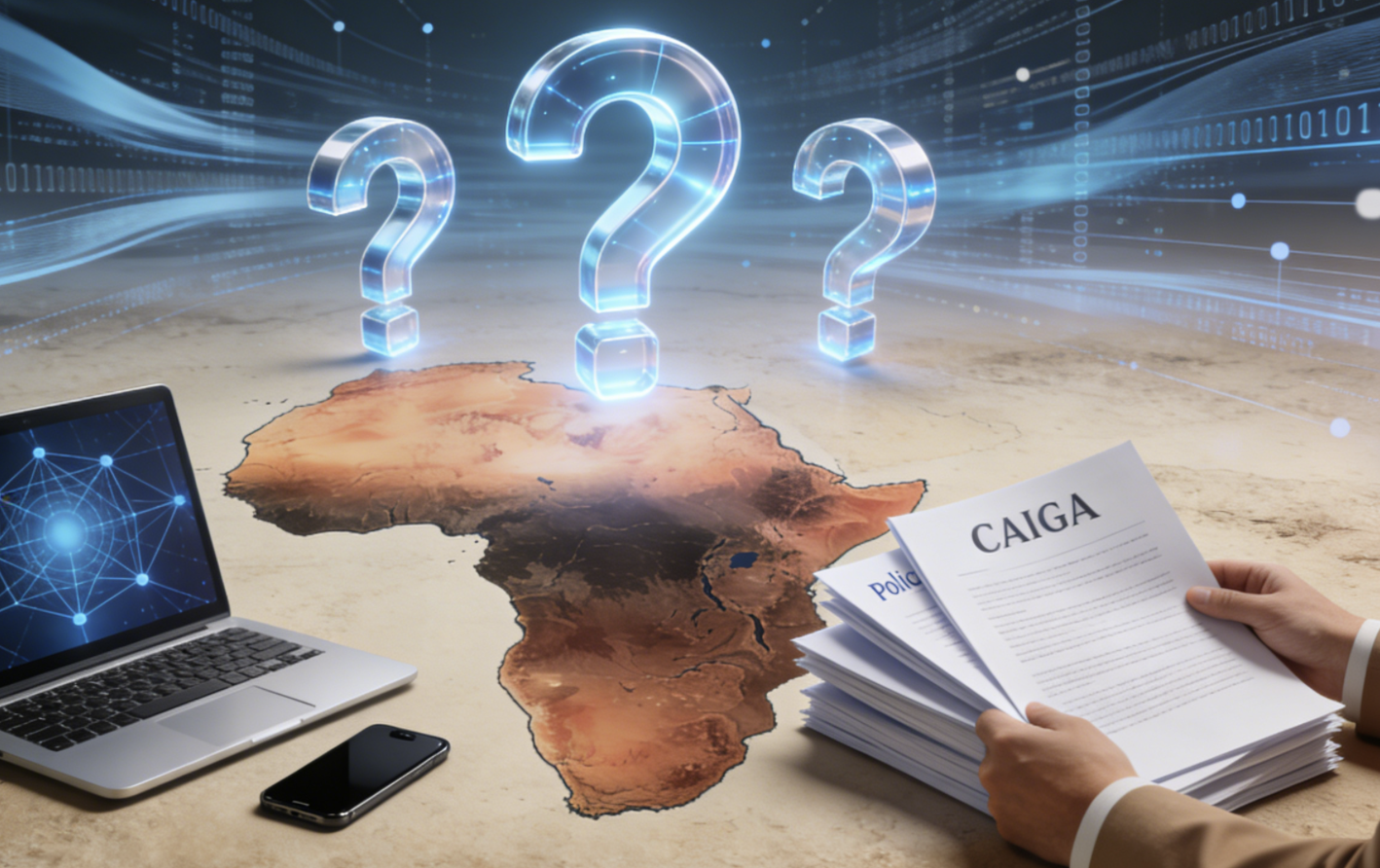 Abstract visualization of Africa’s CAIGA initiative deliberations